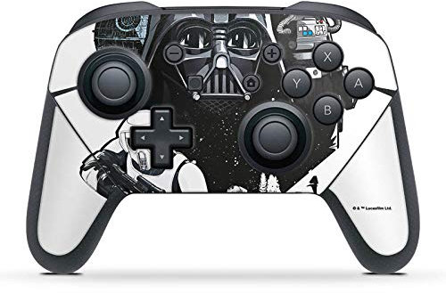 DeinDesign Skin kompatibel mit Nintendo Switch Pro Controller Folie Sticker Star Wars Film Papa