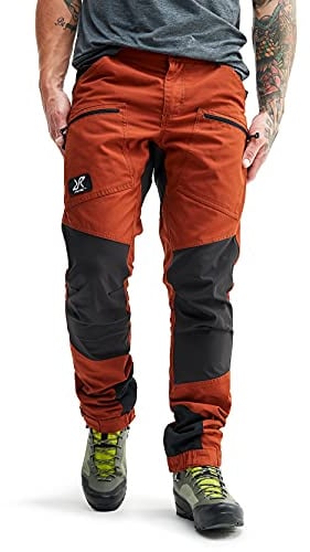 RevolutionRace Herren Nordwand Pro Pants, Hose zum Wandern und für viele Outdoor-Aktivitäten, Rusty Orange, XS