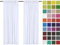 Rollmayer Vorhänge mit Tunnelband Kollektion Vivid (Weiß 1, 135x240 cm - BxH - 2 er Pack) Blickdicht Uni einfarbig Gardinen Schal für Schlafzimmer Schal für Wohnzimmer