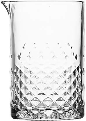 Cabilock 1pezzi Bicchiere Da Cocktail Intagliato Con Fondo Spesso Per Miscelare Bevande e Cocktails Casa e Bar Design Elegante e Pratico Per Regali Familiari e Amici