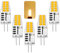 G4 LED Lampen, 4W G4 LED Birnen 12V AC/DC, Ersetzt Halogenlampen 40W, 400LM, Warmweiß 3000K LED Leuchtmittel, Kein Flackern, Gute Dissipation, 5PCS Hohe Helligkeit Stiftsockellampe LED Nicht Dimmbar