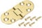 sourcing map 2 Stück Messing Flip Scharniere 70x30mm 180 Grad für Nähmaschine Klapptisch Durchmesser der Befestigungsöffnung 5mm mit Schrauben, Gold Ton