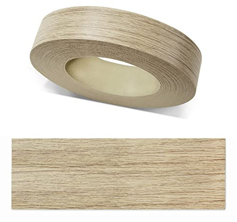 ben+camilla.com Kantenumleimer zum Aufbügeln | Sonoma Eiche 22 mm x 5 m Rolle (glatt matt) | Premium Qualität für professionelle Ergebnisse | Kantenschutz