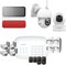 Daewoo Security SA636 - Modelo Premium Plus Compatible con Animales, Alarma de Casa Inalámbrica WiFi/gsm Conectada, Sirena Exterior, 2 Cámaras, Compatible con Amazon Alexa, Google Home Blanco
