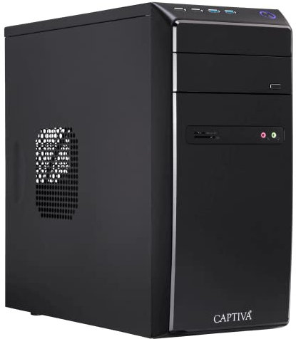 Captiva PC Power Starter I58-862 I Intel Core i5 10400 I Mainboard H410M I 8GB DDR4 RAM I Intel UHD Graphics I 250GB M.2 SSD I Windows 11 Home I Office Business Tower I WLAN I USB