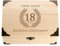 4you DESIGN Schatztruhe Geschenk zum 18. Geburtstag für Jungen und Mädchen | Personalisiertes Geschenk mit Namen und Alter | Holzkiste für Geldgeschenke, Erinnerungen oder als Verpackung | 18x13x10cm