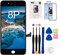 EFaith Ersatz Bildschirm Für iPhone 8 Plus Display Full-HD LCD Display Touchscreen-Digitizer Rahmen, Ersatzrahmen mit Reparatur Sets + Displayschutzfolie Patible Modelle A1864, A1907, A1908 (Schwarz)