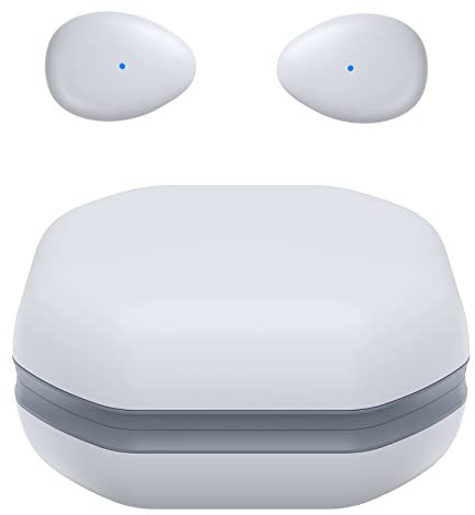 Mini Auricolari Bluetooth Senza Fili, Semi In-Ear Cuffie Piccole/Leggere/Sottili Per Dormire, Lavoro, Fitness, Corsa, Guida, Musica In Streaming o Podcast Da iPhone/Telefoni Android(bianco grigio)