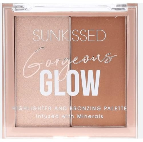 Sunkissed Gorgeous Glow Highlighting and Bronzing Palette, 10 g