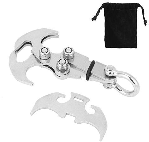 Foldable Grappling Hook, Claw Outdoor Survival Carabiner Mosqueton Tactico Grappin Climbing Hook High Tool