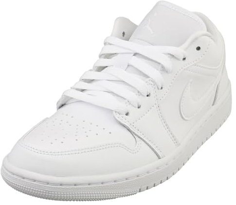 NIKE Women's WMNS AIR Jordan 1 Low Sneaker, White/White-White, 3.5 UK