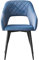 exitodesign Polsterstuhl Mateo - Gepolsterter Stuhl - Esszimmerstühle - Esstisch Stühle - Stuhl Küche Wohnzimmer - Haltbares Material - Wohnzimmer Möbel - 54 x 58 x 81 cm - Denim