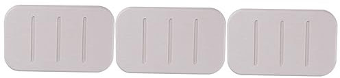 Cabilock 3pcs Non-slip Diatomite Soap Dish Soap Bar Holder Water Absorption Quick Dry Saver for Bathroom Kitchen for Shower Use Holder for Bathroom