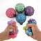 Winfried Kögler GmbH 4 x Rainbow Netzball Mesh Squishy Antistress Ball Quetschball Knetball Ø 6,5 cm
