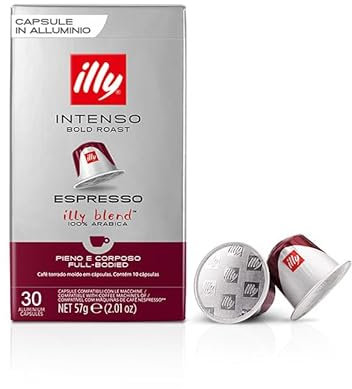 ILLY Lot de 30 capsules compatibles Nespresso 3 boîtes de 10 café Gusto Intenso