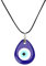 HIXNUG Evil Eye Pendant Necklace Droplet Shaped Blue Eyes Glass Pendant Resin Leather Rope Chain Lucky Necklace Jewelry Turkish Evil Eye Accessories for Men Women