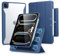 ESR Funda Híbrida para iPad Pro 11 Pulgadas M4 2024 con Portalápices, Cubierta Magnética Extraíble, Soporte Vertical y Horizontal, Compatible Pencil Pro/Pencil USB-C, Serie Rebound 360, Azul