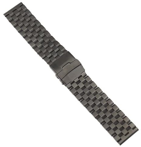 NEYENS Universelles Uhrenarmband für Panerai-Handgelenk, 18, 20, 22, 24, 26 mm, mattiert, massives Edelstahl, universelles Armband, 24 mm, Achat