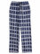 Ekouaer Herren Pyjamahose Lang Leichte Sommerhose Kariert Schlafhose Herren Hose mit Taschen und Knopfleiste Blau Weiß L