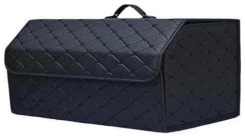 Kofferraum Organizer für BMW 8er M8 G14 G15 G16 F91 F92 F93 840i 840d M850i M8, Leder Kofferraumtasche Wasserfeste Faltbarer Kofferraum-Organizer mit Verstärkten Griffen Auto Kofferraum Organizer Box