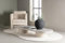 BOURGH Narvik Sofa Tisch 25x190x60cm - Wohnzimmertisch Couchtisch beige Marmor Optik