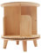 Levkitch Drehendes Bücherregal Turm 1 Ebenen Holz Bodenstehendes Drehbares Bücherregal Lagerregal multifunktionaler Swivel Bücherregal-Organizer (1 böden)