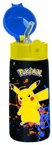 Borraccia Termica POKEMON in Acciaio Inox - Mantenimento Temperatura fino a 24h - Per Scuola e Bambini
