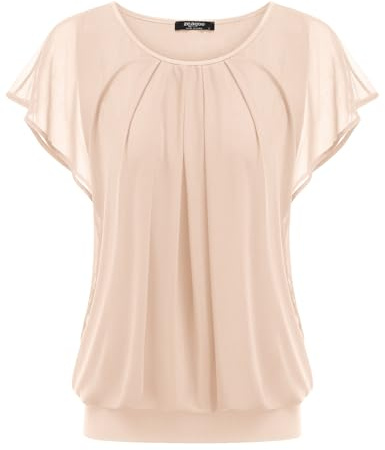 Zeagoo Blusa para Mujer Manga Murciélago Elegante Camiseta Verano