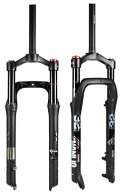 Fourche Avant Fat Bike 20 26 Pouces * 4.0 Pneu Neige Fourche À Suspension De Montagne Voyage 120/130MM VTT Fourche À Air pour Électrique Snow Beach XC/DH 9x135mm QR(26)