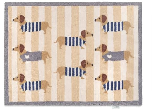 HUG RUG Sausage Dog Door Mat, 65x85cm