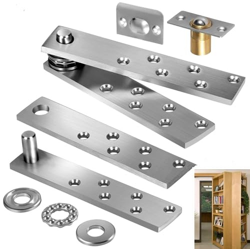 Cerniera nascosta per porta in legno zishengho invisibile invisibile cerniera per libreria libreria con rotazione a 360 gradi