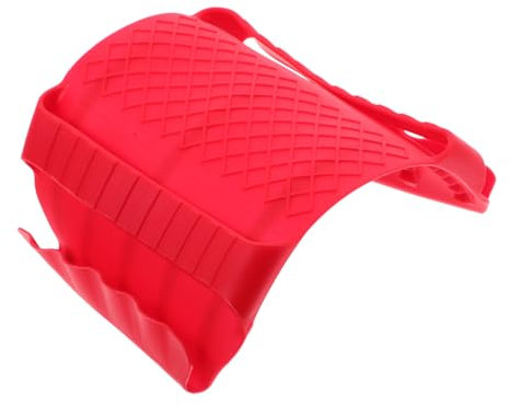 HOLIDYOYO Silikon Fingerschutz Zum Schneiden Hitzebeständiger Küchen-schneidehilfe Rot Für Brot Gemüse Und Obst rutschfest Waschbar Platzsparend Langlebiger Schutz Beim Zerteilen