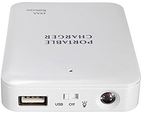 Kueohse Portable USB Power Bank Charger Battery External Packing Box Battery Battery Charger Emergency Charger Charger 4X AA For 6plus Smartphones, Tablets, MP3 Player and more white