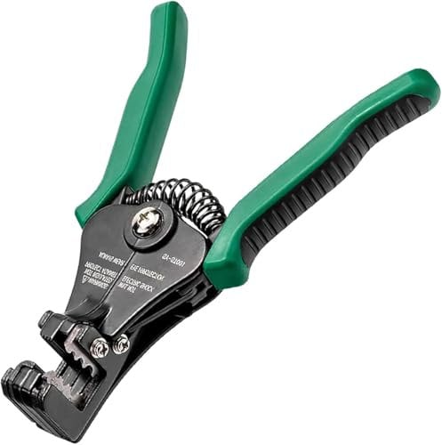 SHYSBV Automatic Wire Stripper,Wire Strippers Electrical,3 in 1 Wire Cutters,Electrical Tools Terminal Crimper for Electricians,10-22 AWG Wire with Spring Loaded Handles,Pressure Adjust Switch Cutter
