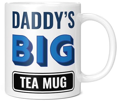 Mug Monster - Daddy's Big Tea Mug, Father's Day Gift, Birthday Present for Daddy, Giant Mugs for Men, Huge Cup for Hot Drinks, Oversized Tea Cup, Extra Large Ceramic Gift