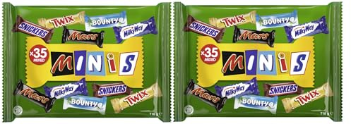 Mixed Minis 2x710g – 1420g Schokoriegel-Mix – Große Vorratspackung