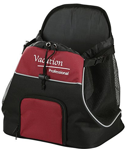 Kerbl 80589 Fronttragetasche Vacation, 31 x 24 x 38 cm, schwarz/rot