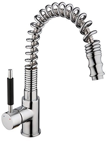 DP Grifería GC11062 Grifo Monomando de Fregadero Extraíble, Cromo