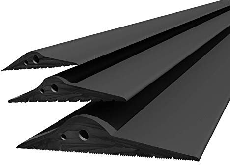 DQ-PP | JOINT DE PORTE DE GARAGE | 4,5m | 15mm x 80mm | noir | Scellage de sol | Seuil en caoutchouc EPDM | 1,5cm x 8cm
