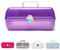 Caboodles On-The-Go Girl Makeup Box, Purple Sparkle, Hard Plastic Makeup Organizer Box, Built-in Mirror, Secure Latch for Safe Travel, Spacious Storage for Large Items
