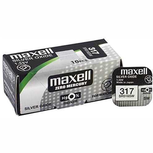 MAXELL Lot de 10 piles SR-516SW