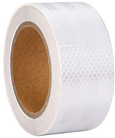 XFXIA Reflective Tape, 10M*5cm Reflector Tape Waterproof Outdoor, Self-Adhesive Safety Tape for Car Truck Motorcycle Boat Bike Trailer Camper Balance Baby Strollers Helmets on Night, White