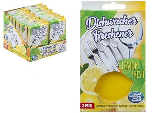 PMS 828025 Lot de 2 désodorisants pour lave-vaisselle Parfum citron