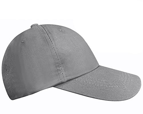 Mairhie Baseball Cap for Men Women, Adjustable Plain Sports Sun Hat, Classic 6 Panel Trucker Cap, Cotton Golf Caps for Running Fishing