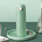 QHLOM 316Insulated Stainless-Steel Water Bottle 24-hour Insulated Water Bottle Leak-proof Bottle With Lock Button Cover (Color : Green, Size : 550ml)