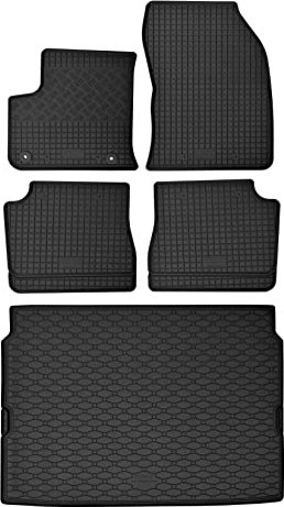 Gummifußmatten und Kofferraumwanne EIN Set passend für Citroen e-C4 ab 2021