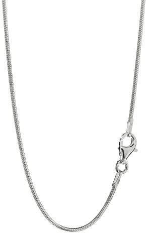 NKlaus 42cm Schlangenkette 925 Silber elegante Halskette filigrante Breite 1,2mm Collier 5g schwer 4078