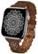 TopPerfekt Lace Leather strap Compatible Apple Watch 42mm 44mm 45mm 49mm Women Ultra Thin hollow out Breathable Leather strap Classic Clasp for iWatch Collection Ultra SE 8 7 6 5 4 3 2 1 brown
