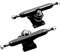 SPITBOARDS 34mm Fingerboard Pro Trucks by, Real Lock-Nuts, Rubber O-Ring Urethane Bushings, Optimized Hanger, Width 34 mm, for Fingerboard Tuning & Assembling (Black)