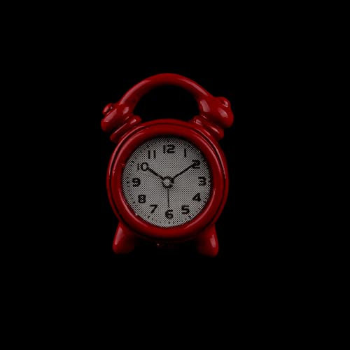 Miniatur Uhr Zubehör für Puppen Miniaturen Wecker Nachttisch Deko Schlafzimmer